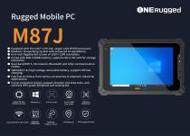M87J: Intel 11th-Gen Processor, Windows 10 OS, 8-inch FHD Display, 8GB RAM, IP65 Rugged Mobile PC for Industrial Applications
