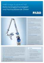 Technische Spezifikationen - FARO Edge ScanArm HD - 1