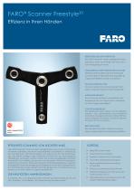 Technische Spezifikationen - FARO Scanner Freestyle 3D - 1