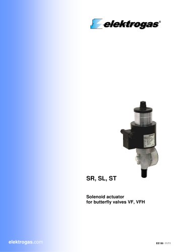 SR-SL-ST Solenoid actuator for VF-VFH butterfly valves