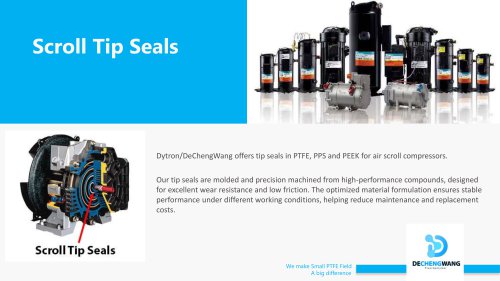 Scroll tip seals introduction