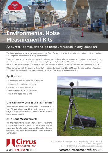 Environmental Noise Measurement Kits