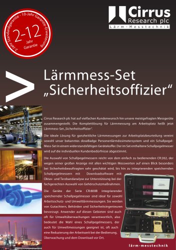 Lärmmess-Set „Sicherheitsoffizier“