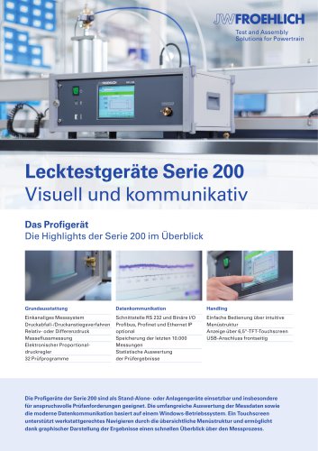 Lecktestgeräte Serie 200