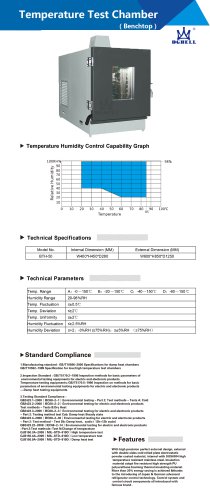 Benchtop Temperature Test Chamber BTH-50-M