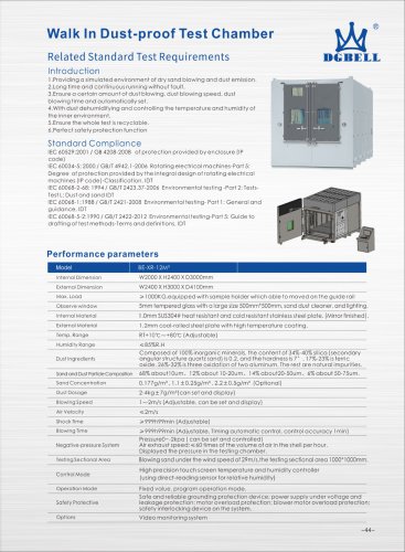 walk in sand dust proof Test Chamber BE-XR-12M³-M