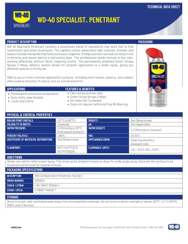WD-40 SPECIALIST&reg; PENETRANT