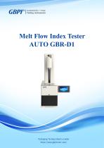 AUTO GBR-D1 Melt Flow Index Tester A0(20230130)