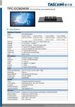 TAICENN/Panel PC/TPC-DCM240W