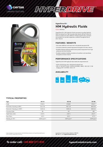 HM Hydraulic Fluids