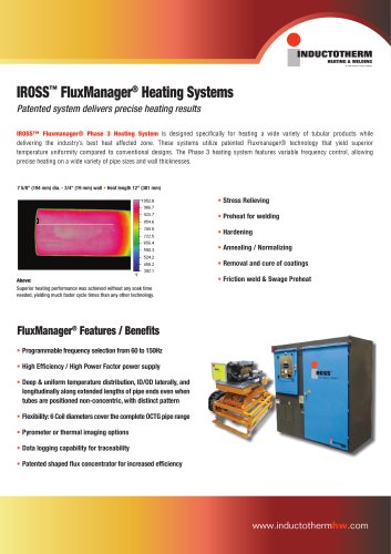 IROSS&trade; FluxManager&reg; Heating Systems Patented system delivers precise heating results