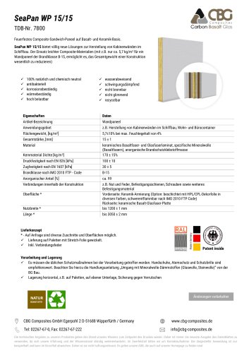 CBG SeaPan WP 15/15