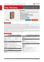 Datasheet for POC-700 Core™ i3-N305/ Atom® x7425E Ultra-compact Embedded Computer