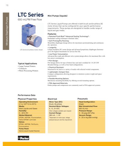 LTC SERIES LIQUID DIAPHRAGM PUMP