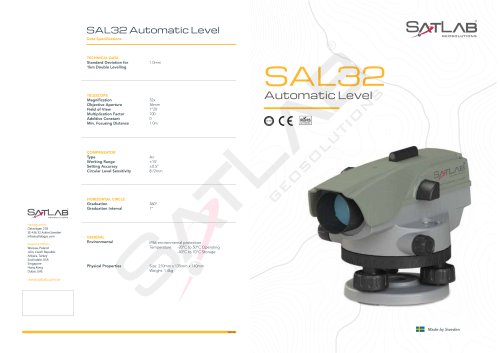 SatLab/Automatic Level/ SAL32