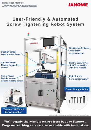 Desktop Robot JR4000 Screw-Tightening System