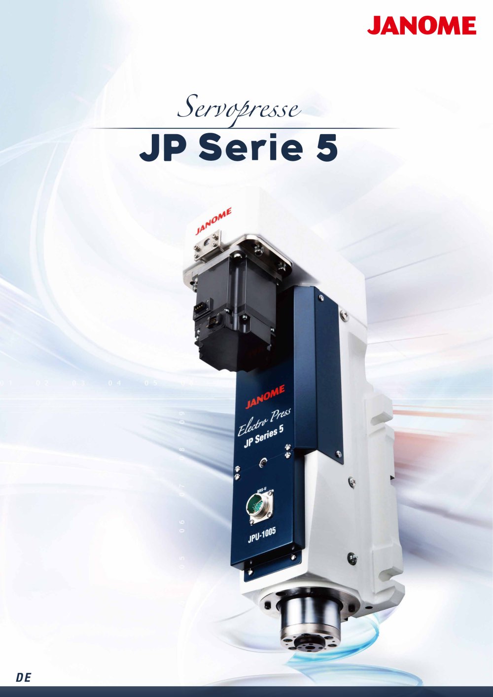 Katalog zur elektrischen Servopresse der Serie JP5 - Janome Industrial Equipment