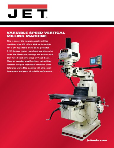 Variable Speed Vertical Milling Machine