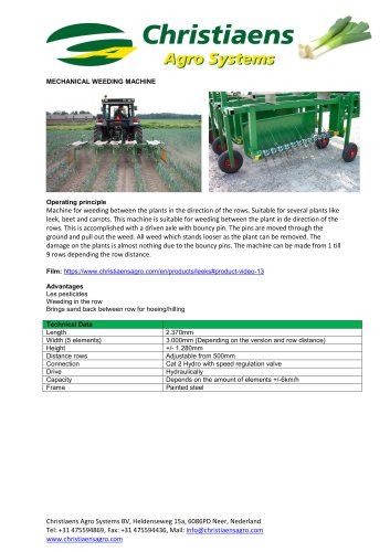 WEEDING MACHINE