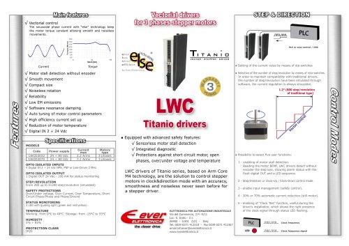 Vectorial drivers for 3 phase stepper motors