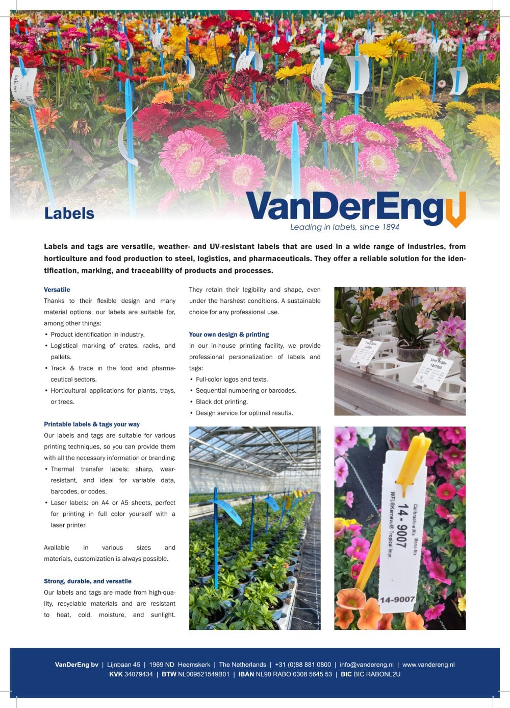 Leaflet Labels - VanDerEng B.V.