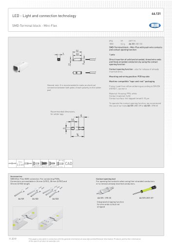 SMD-Terminal block - Mini-Flex