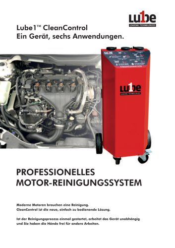  Lube1&trade; CleanControl Ein Gerdt, sechs Anwendungen.
