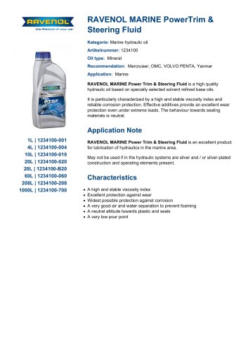 MARINE PowerTrim & Steering Fluid