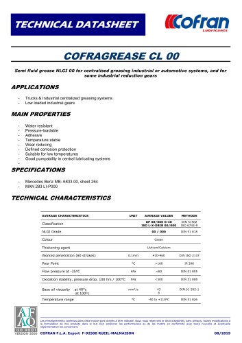 COFRAGREASE CL 00