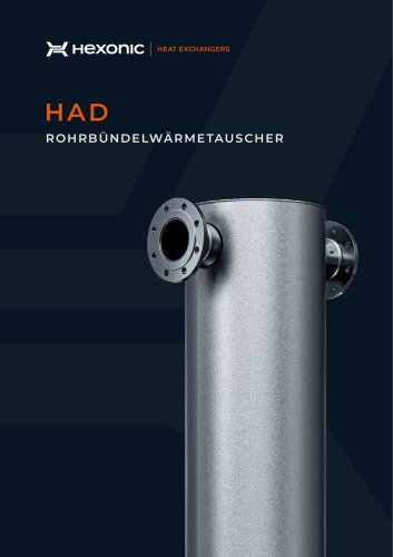 HAD ROHRBÜNDELWÄRMETAUSCHER
