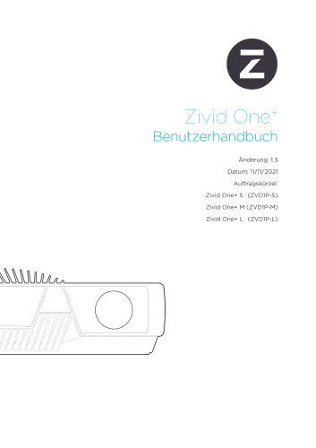 Zivid One+ user guide