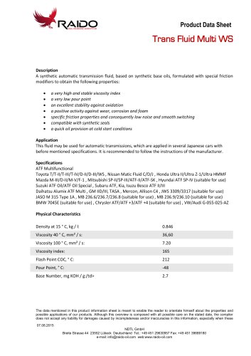 Trans Fluid Multi WS