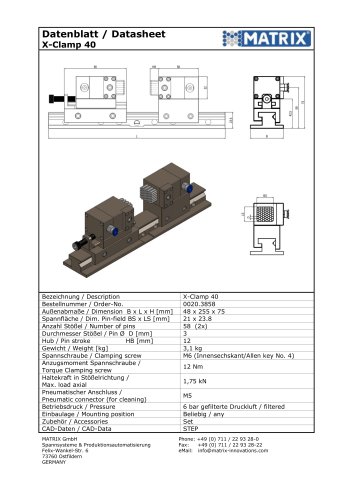 X-CLAMP 40 Datasheet