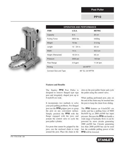 Hydraulic Post Puller