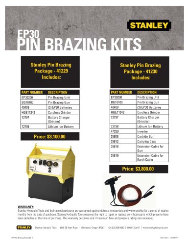 Pin Brazing / Safebonding