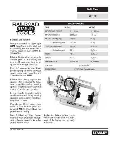 Weld Shear - WS10