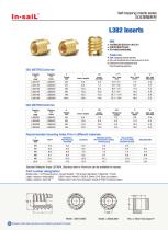 In-saiL self-tapping brass insert L382 series