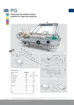 PG horizontal intermittent motion cartoner for large size products