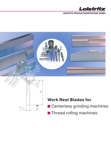 Work Rest Blades