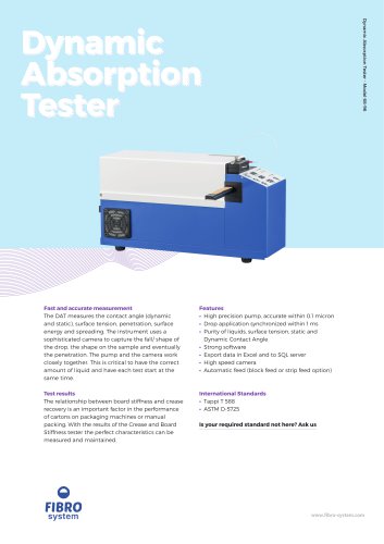 Dynamic Absorption Tester