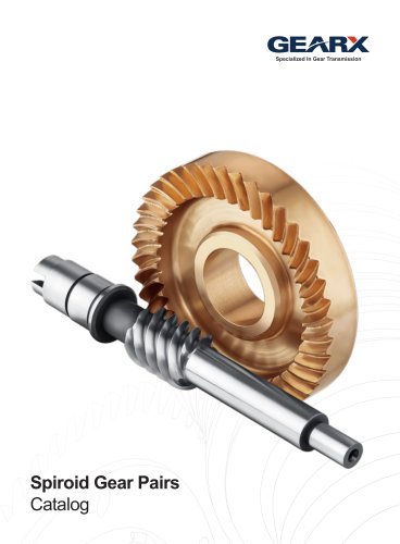 GEARX/worm gear/spiroid gear pairs