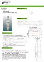 Direct-operated relief valve MRDBA series