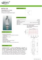 Flow regulator valve MFRA-08