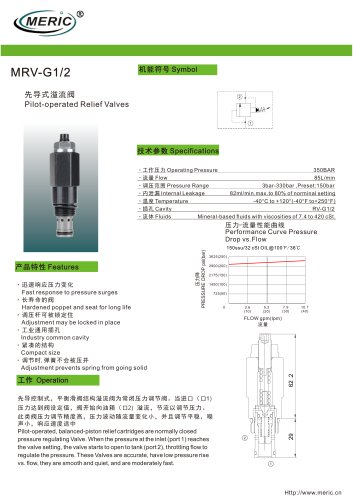 Pilot-operated relief valve MRV-G1/2