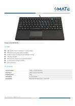 MATE MKB-89-PM Desktop Silicone Keyboard with Touchpad