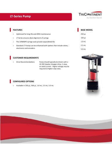 LT pump -Series Datasheet