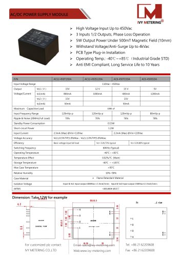 IVY AC/DC Power Supply Module