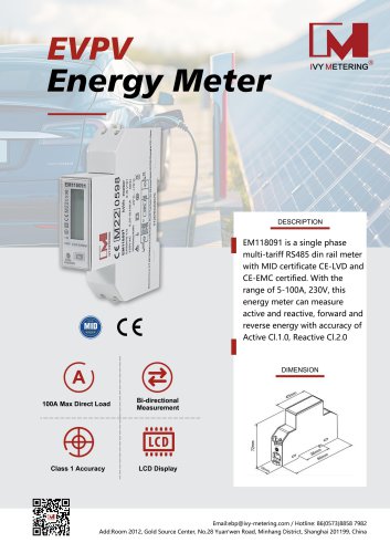 IVY EVPV Energy Meter EM118091