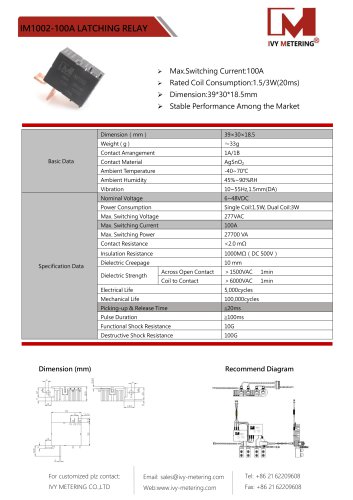IVY Latching Relay IM1002
