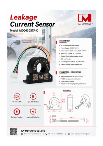 IVY Leakage Current Sensor MD0630STA-C